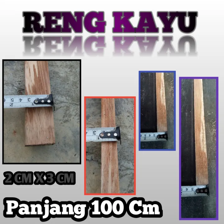 Reng Kayu Ukuran 2x3 Panjang 100Cm | Lazada Indonesia