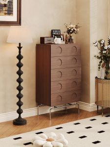 Solid Wood Custom Retro 5-Drawer Chest
