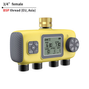 1/2/3/4 Outlet Watering Timer Garden Hose Rain Delay Irrigation Controller Programmable Sprinkler Timer Outdoor Waterproof