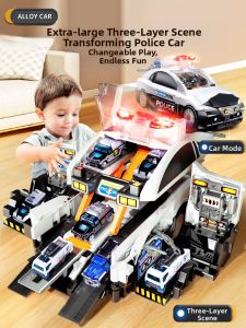 BEI JESS | Large Alloy Police Car Toy Model