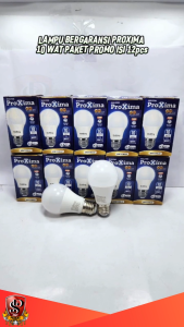 PAKET GROSIL ISI 12 PCS Lampu LED Proxima 10 WATT E27 SNI Cahaya Putih Terang Hemat Energi 10 WATT Proxima Original Paket Isi 12 PCS
