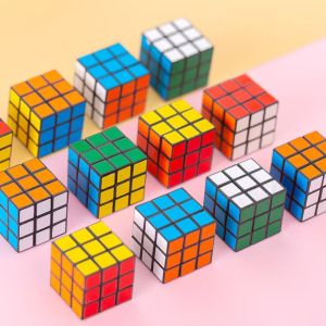 12Pcs 3cm Mini Magic Cube Children Educational Toys Kindergarten Prize Kids Birthday Party Favors Goodie Bag Pinata Fillers
