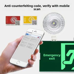 MONLEYTA | Two-In-One Firefighting Emergency LED Light With Safety Exit Sign Commercial Evacuation Super Bright Indicator Light