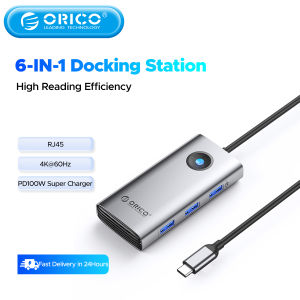 ORICO USB 3.0 Docking Station Hub Type C Splitter Adapter Multi Ports Several Socket OTG RJ45 HDMI 4K Dock For Macbook Laptop PC