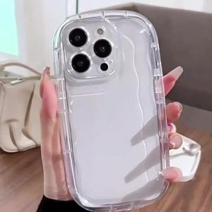Silicone Shockproof Transparent Phone Case For iPhone 16 Pro 15 13 17 Pro Max 14 Plus 12 11 Air XS Max XR X 8 7 6s Soft Cover