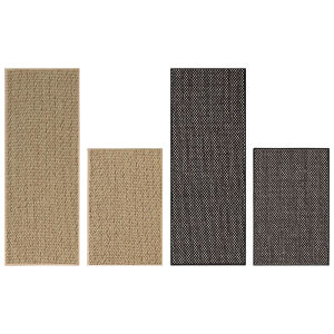 【Local Delivery】Linen-Look Kitchen Mats Non-slip Kitchen Rug Absorbent Woven Kitchen Runner Stain Resistant for Kitchen