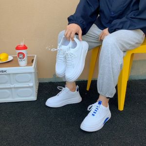 2024 Korean White Shoes For Men Original Chunky Sneakers For Men Light Weight Rubber Sports Men Shoes