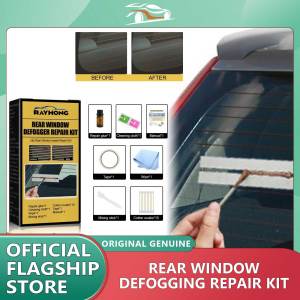 Rayhong Car Defroster Repair Kit Rear Window Defogger Grid Defroster Kit Quick Repair Broken Defroster Window Glass Care Accessories Effective Car Conduct Electricity Glue Durable Rear Window Defogger Universal Easy To Use Diy Rear Window Defogger Repair