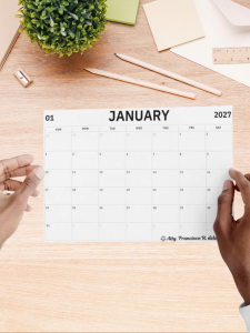 2027 Desk Calendar for Lawyers Attorneys Planner Organizer
