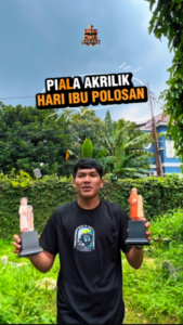 Piala Hari Ibu (Mothers Day) Plus Tatakan | Murah Elegan Birthday Unik Spesial Hadiah Kado Topper