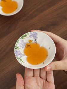 PUQI | Hand-painted Wisteria Gourd Teacup Gift Box