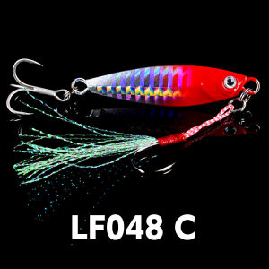 1pcs 7g-30g Metal Cast Jig Spoon Shore Casting Jigging Fish Sea Bass With2Treble Hook Fishing Lure Artificial Bait Winter Tackle