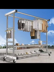 ราวแขวนกระเป๋า ราวผ้า ที่แขวนหมวก ราวแขวนเสื้อผ้า หมุนได้และทนทาน - ถูกเปิดจำหน่าย จัดส่งวันนี้