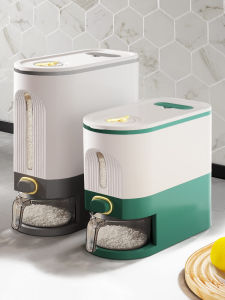 Kín Hơi Hộp Bảo Quản Gạo Sử Dụng Tại Nhà Chống Gây Hại Chống Ẩm Điều Áp Đo Thùng Gạo Nhựa Bếp Hộp Bảo Quản