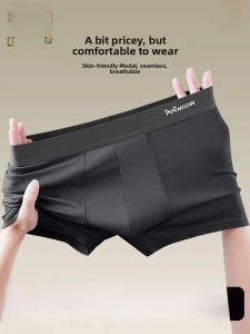 miiow | MiiOW Modal Mens Briefs 2025 Summer Thin Short Antibacterial Flat Angle Underwear Comfortable Breathable Youth Suitable