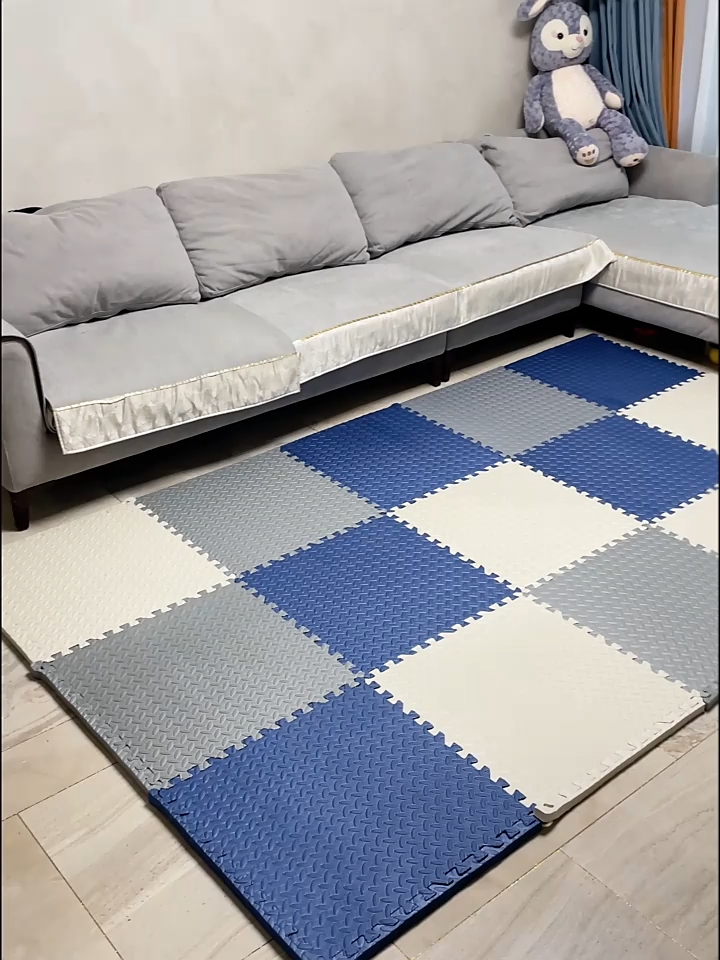 แผ่นรองคลาน แผ่นปูพื้นเด็ก แผ่นรองคลาน โฟมยางจิ๊กซอว์ แผ่นยางรองคลานปูพื้น จิ๊กซอว์กันกระแทก ปูห้องเด็ก ขนาด 30x30cm