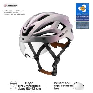 West Biking | Magnetic Changing-Color Visor Cycling Helmet