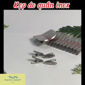 Kẹp quần áo vỉ kẹp inox phơi đồ Mamu shop M210