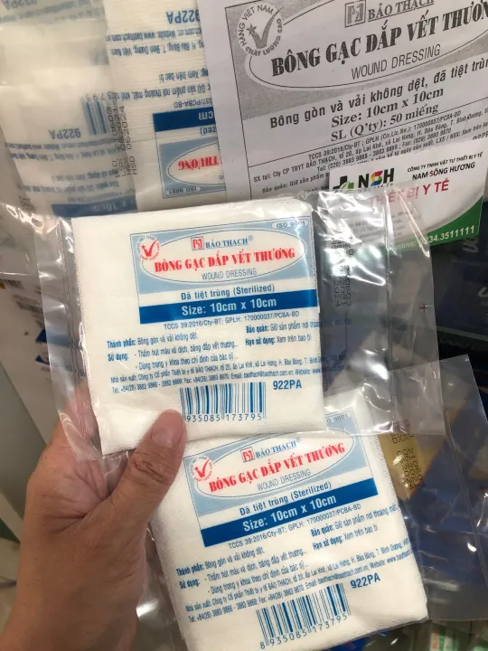️[10x10cm] COMBO GÓI 10 MIẾNG Băng GẠC Y TẾ Bông Gạc Đắp Vết Thương ...