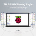 7 Inch LCD IPS Display HDMI-compatible Touch Screen With Case 1024x600 Resolution  for Raspberry Pi 3 Pi4 PC Portable Monitor. 