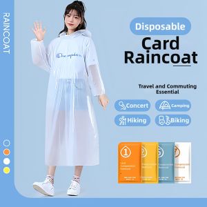 Disposable Portable Raincoat Long Water Resistant Whole Body