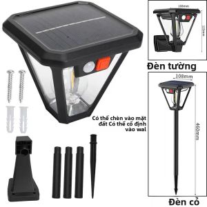 1 ~ 2 Gói Đèn Năng Lượng Mặt Trời Ngoài Trời 2IN1 LED Bóng Đèn Vonfram Cảm Biến Chuyển Động Chống Nước Đèn Tường Cho Sân Vườn Bãi Cỏ Trang Trí Cắm Trại