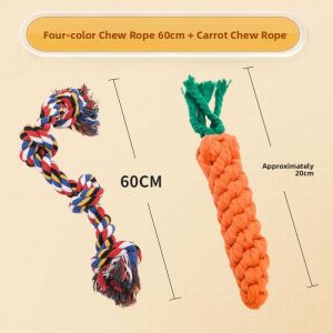 MONLEYTA | Large Dog Chew Rope Toy Tug Of War Interactive Teeth Grinding Exercise Tire-consuming Durable Rope For Powerful Canines