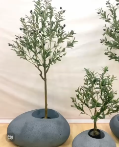 【SG Evergreen】Artificial Olive Tree – Minimalist Indoor Plant for Home Office Decor Fake Plants with Pot Artificial Plant Artificial Tree Large Potted Plants Fake Tree