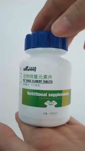 Tablet vitamin/trace elemen untuk kucing dan anjing/digunakan untuk mengobati anemia eksaserbasi rambut rontok anemia pica (makan kotoran dll.)