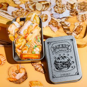 Gimue | Retro Bread & Coffee Theme Decorative Stickers
