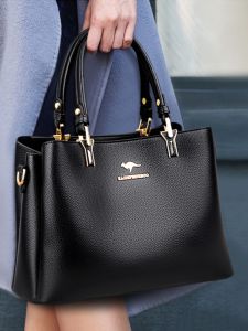 Ladies Genuine Leather Handbag Large Capacity Crossbody Bag Stylish Simple Fashion New 2025 Shoulder Bag for Middle-Aged Mothers