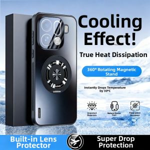 SIMERST | Magnetic Stand Ultra Protection Matte Anti-drop Full-body Phone Case