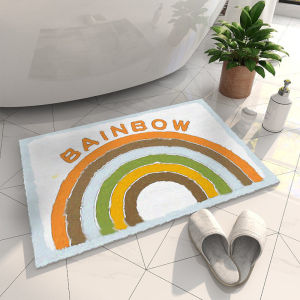 Water Absorbent Anti-Slip Bathroom Door Rug Thick