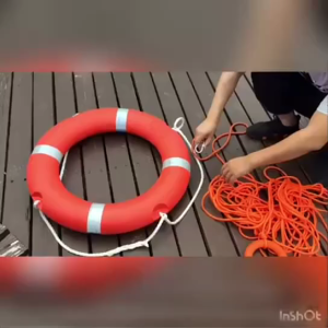 แห้งห่วงยางลอยน้ำแบบเปิดโล่งพกพาได้อุปกรณ์กระเป๋ากันน้ำทุ่นลอยน้ำสีส้มสำหรับว่ายน้ำ