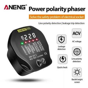 ANENG | Máy Kiểm Tra Ổ Cắm Kỹ Thuật Số ANENG AC09 Phích Cắm Mỹ Có Màn Hình LCD Máy Dò Điện Áp AC Kiểm Tra RCD Kiểm Tra Cực Tính Kiểm Tra Mạch Nối Đất Mạch Trung Tính