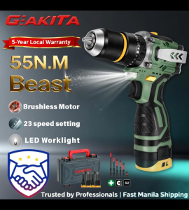 GEAKITA  Cordless Drill – Brushless Motor|  Waterproof | Power Tool Set  DK00
