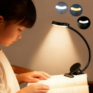 Flexible Clip on Book Lamp Touch Control Reading Light Eye Caring USB Rechargeable Books Led Lights for Night Reading Table Lamp