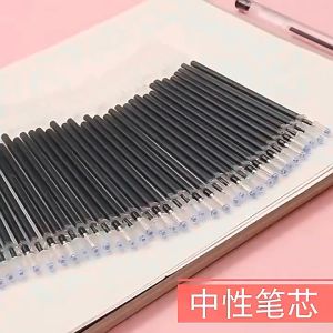 20/50pcs 0.5mm Neutral Ink Gel Pen Refill Factory Wholesale Full Needle Head Red Blue Black Replacement Refill
