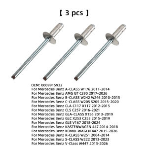 3pcs OEM 0009915932 Window Regulator Blind Rivet Door Glass Lifter Mount Pop Rivet for Mercedes GLA CLA C-Class V-Class