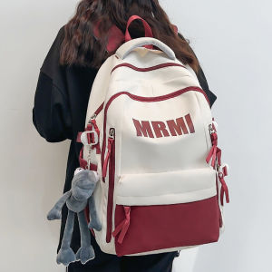 Japan fashion Large Capacity Schoolbag Women High School Student Leisure Junior High School Student Backpack Simple Lightweight College Student Backpack Men