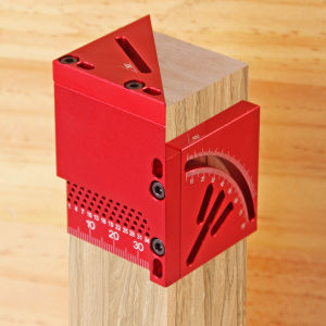 3D Multi-Angle Line Drawing Ruler with Wrench Aluminum Alloy Woodworking Marking Angle Ruler Protractor Measuring Ruler