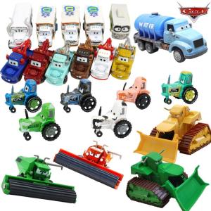 Takara Tomy | Pixar Cars 1:55 Diecast Alloy Car Frank Harvester Tractor Bulldozer Water Tanker Pit Truck Farm Engineering Vehicle Toy Gift