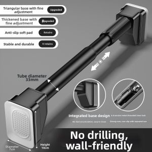 No-Drilling Extendable Hanging Rod