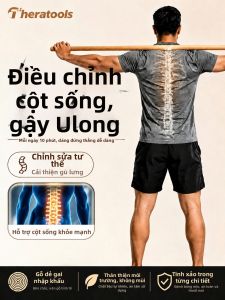 Theratools | Shoulder and Neck Stretch Posture Correction Spine Bend Training Wooden Stick
