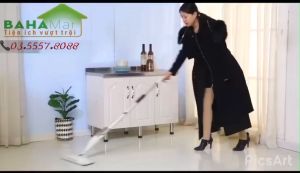 CÂY LAU NHÀ MA THUẬT  4 TRONG 1 (QUÉT  GOM RÁC  PHUN NƯỚC  LAU SẠCH)  BAHAMAR  chỉ cần 1 cây lau đủ chức năng quét  hót  xịt nước làm ẩm và lau sạch