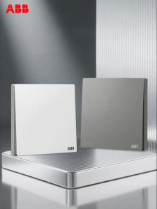 ABB | Single Switch Panel Thin Design Matte Creamy Finish Switch