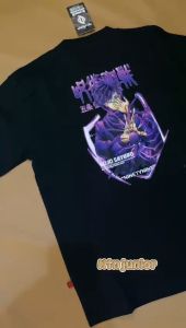 Gojo Sateru - Atasan Kaos Anak Laki Laki Umur 6-16 Tahun Anime Series Jujutsu Kaisen Bahan Katun