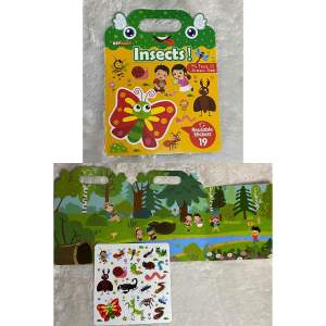 Rubber Sticker/Buku Stiker Anak /Reusable Sticker/ Sticker Activity Book Mainan Edukasi Anak