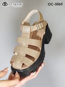OCTAVIA Sandal Slingback Wedges Heels Wanita #OC-5065