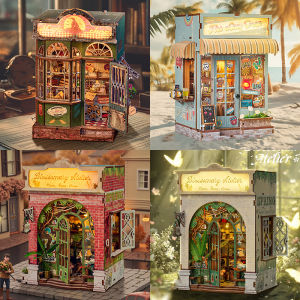 Handmade DIY Wooden Mini Doll House Kit 3D Puzzle Model Building Toys Home With Furniture DollHouses For Friends Christmas Gifts